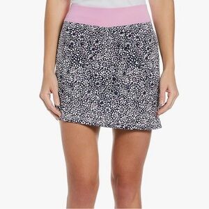 PGA Tour Women's Asymmetrical Floral Skirt - Pink and Black